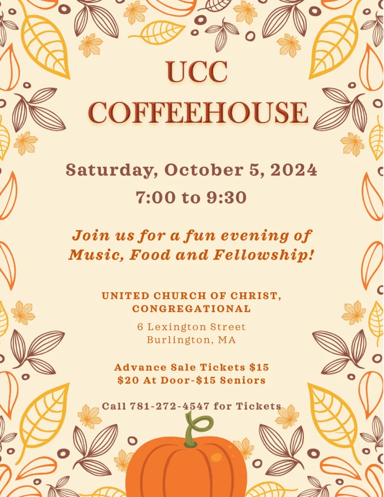 UCC Burlington Coffeehouse 2024